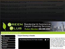 Tablet Screenshot of greenpluscarpetcleaning.com